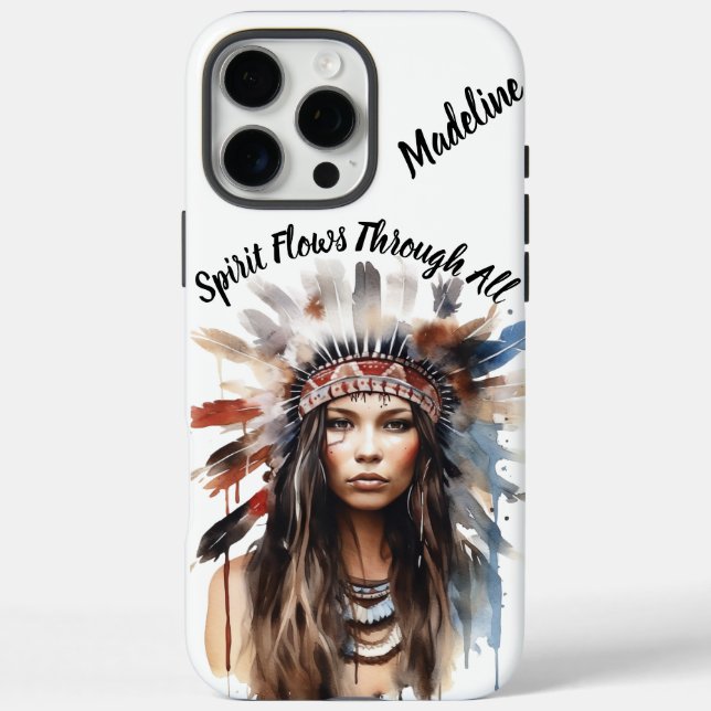 Native Symbols Traditional Attire Case-Mate iPhone Case (Back)