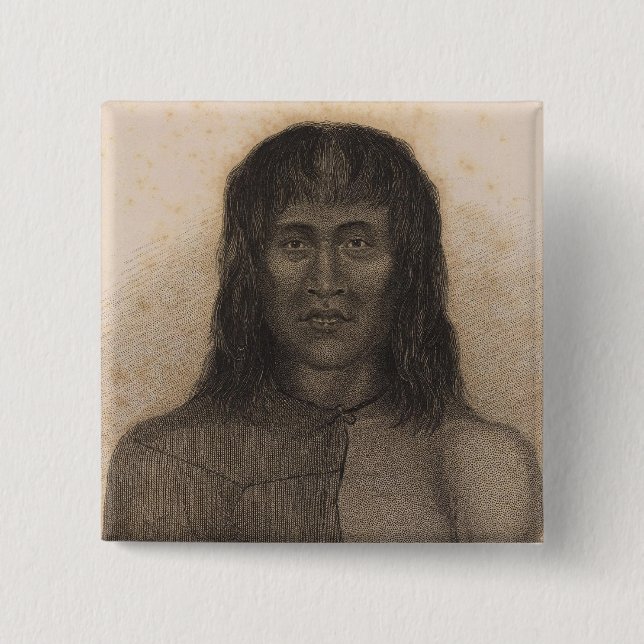 Native, Terra del Fuego, Argentina and Chile Button (Front)