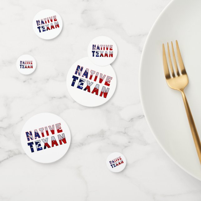 Native Texan Flag Confetti (Group)