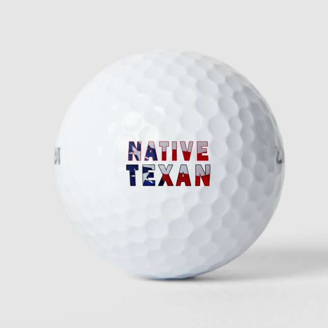 Native Texan Flag Golf Balls (Front)