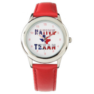 Native Texan Flag Map Watch