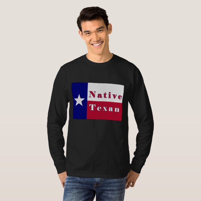 Native Texan Lone Star Flag T-Shirt (Front Full)