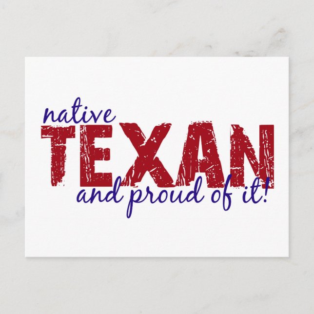 Native Texan Postcard (Front)