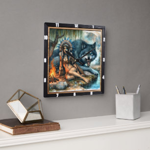 Native Trail: Hidden Glade Soft  Square Wall Clock