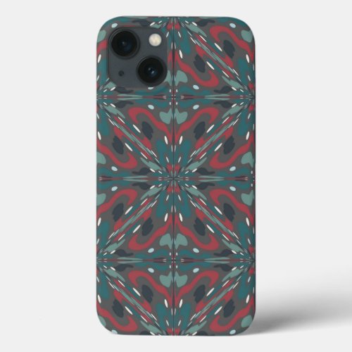Native Tribal Southwestern Colors Pattern iPhone 13 Case