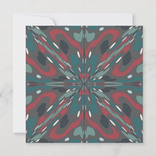 Native Tribal Southwestern Colors Pattern Holiday Card