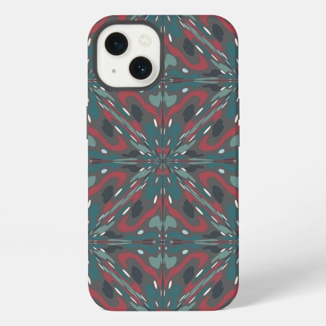 Native Tribal Southwestern Colors Pattern Iphone Case (Back)