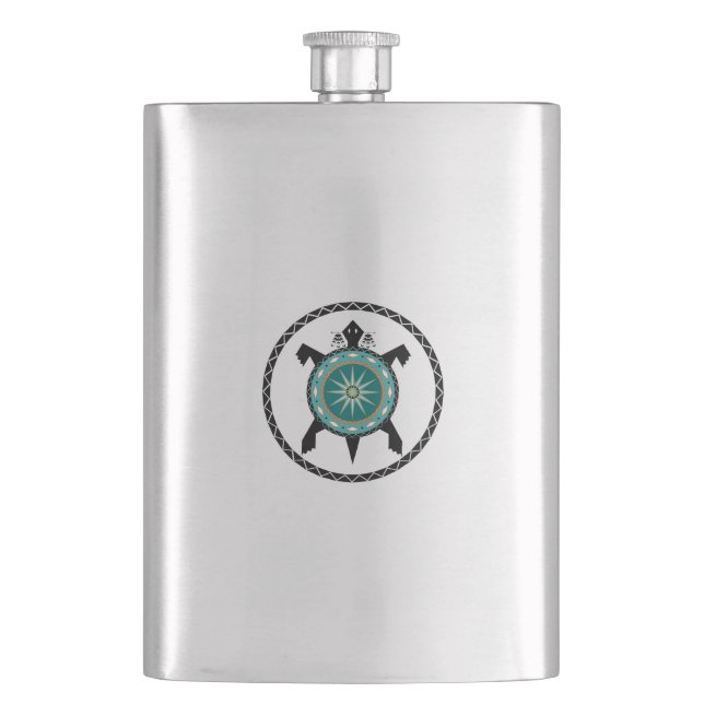 Native Turtle Flask (Front)