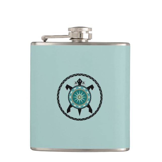 Native Turtle Flask (Front)