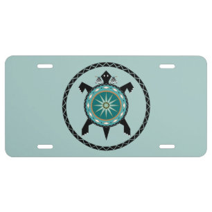 Native Turtle License Plate