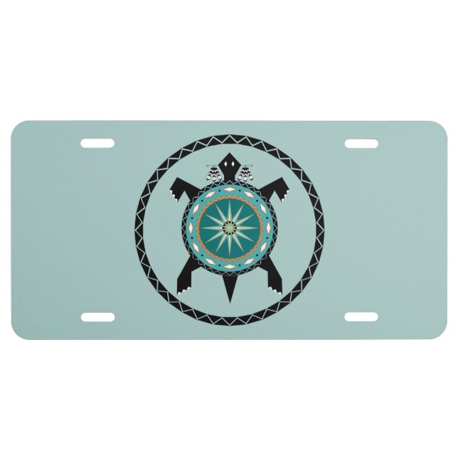 Native Turtle License Plate (Front)