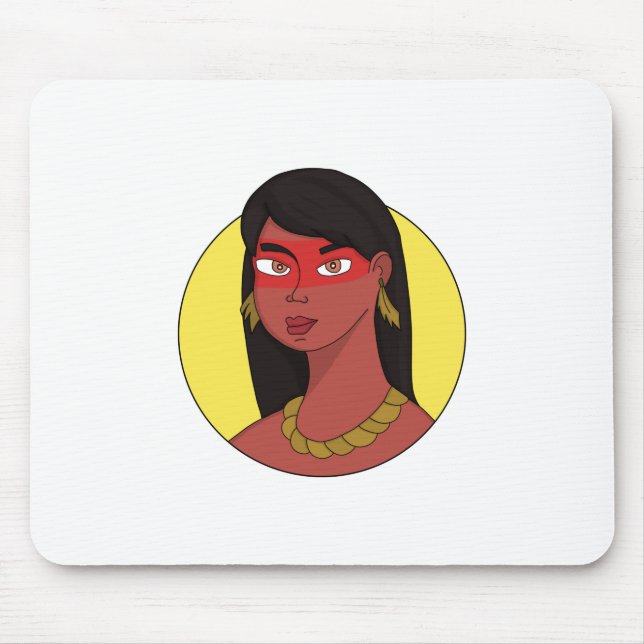 Native Woman Mouse Pad (Front)