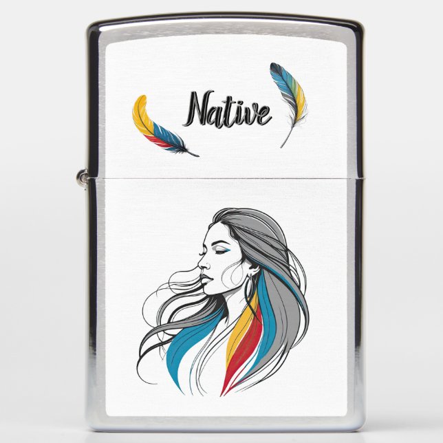 Native Zippo Lighter (Front)