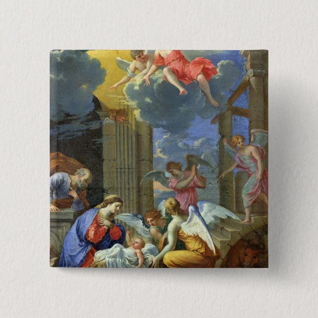 Nativity, 1667 pinback button (Front)