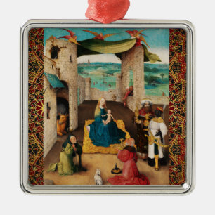 NATIVITY,ADORATION OF MAGI by BOSCH Christmas Metal Ornament