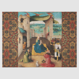 NATIVITY,ADORATION OF MAGI by BOSCH Christmas Tissue Paper