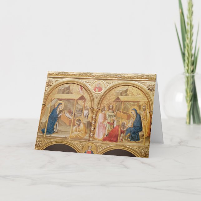 Nativity and the Adoration of the Magi Holiday Card (Front)