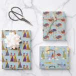 Nativity and Three Wise Men Wrapping Paper Sheets