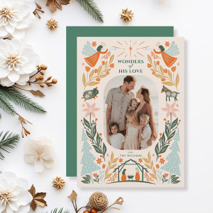 Nativity Angels 2 Photo Christmas Holiday Card