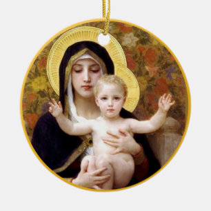 Nativity Art Christmas Ceramic Ornament