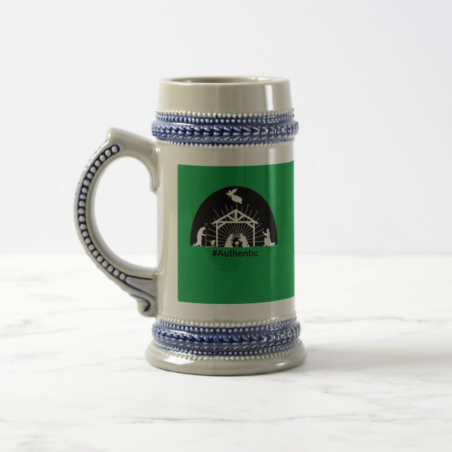 Nativity Authentic Beer Stein (Left)
