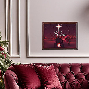 Nativity Believe Award Plaque