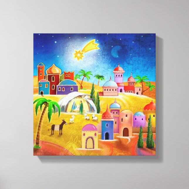 Nativity Bethlehem poster Canvas Print (Front)