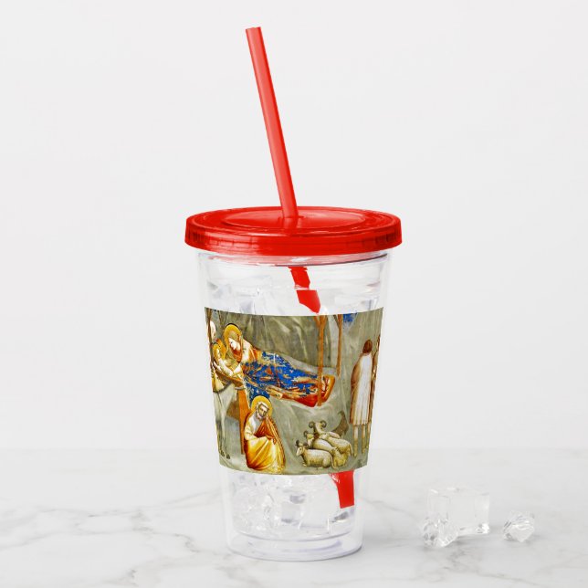 Nativity Birth of Jesus  Acrylic Tumbler (Front Ice)
