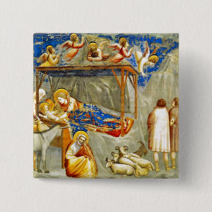 Nativity Birth of Jesus  Button