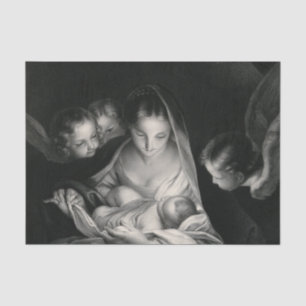 Nativity Birth of Jesus Christ Angels Virgin Mary Tissue Paper