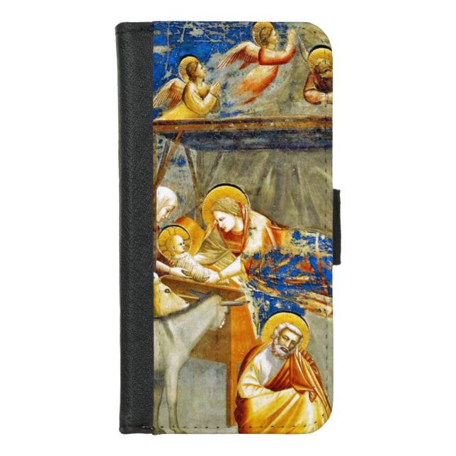 Nativity Birth of Jesus  iPhone Wallet Case (Front)