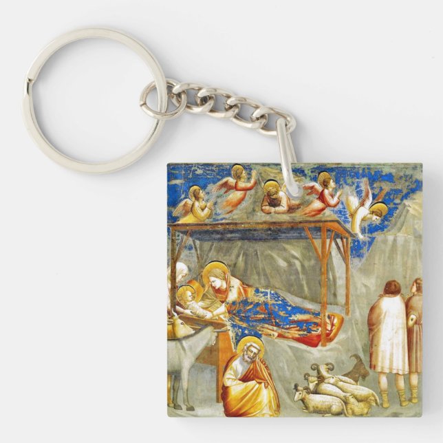 Nativity Birth of Jesus  Keychain (Front)