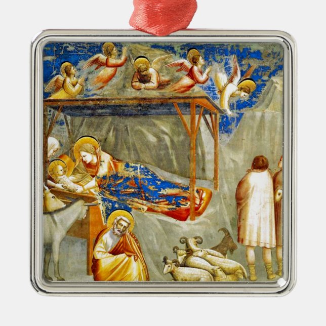 Nativity Birth of Jesus  Metal Ornament (Front)