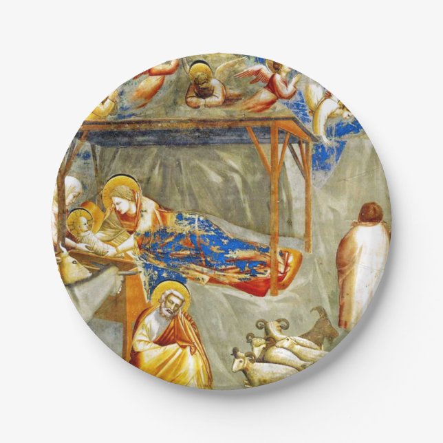 Nativity Birth of Jesus  Paper Plates (Front)