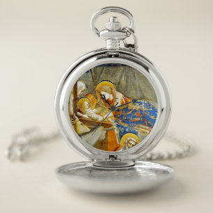 Nativity Birth of Jesus Pocket Watch
