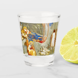 Nativity Birth of Jesus Shot Glass