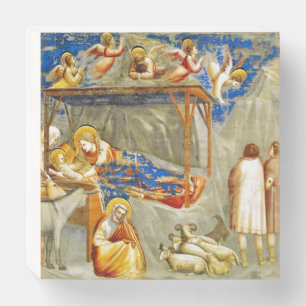 Nativity Birth of Jesus Wooden Box Sign