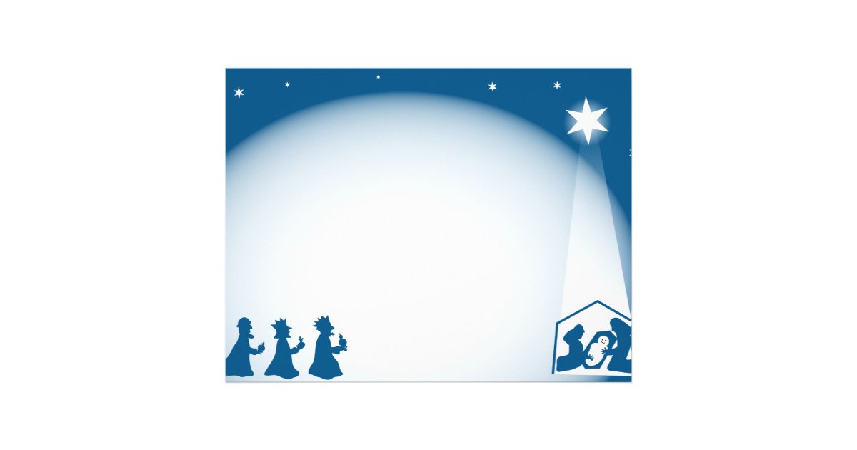 Nativity Border Letterhead