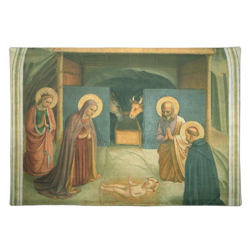 Nativity by Fra Angelico Cloth Placemat