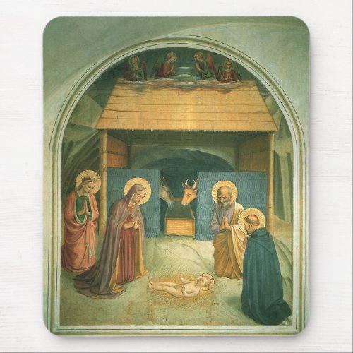 Nativity by Fra Angelico Mouse Pad
