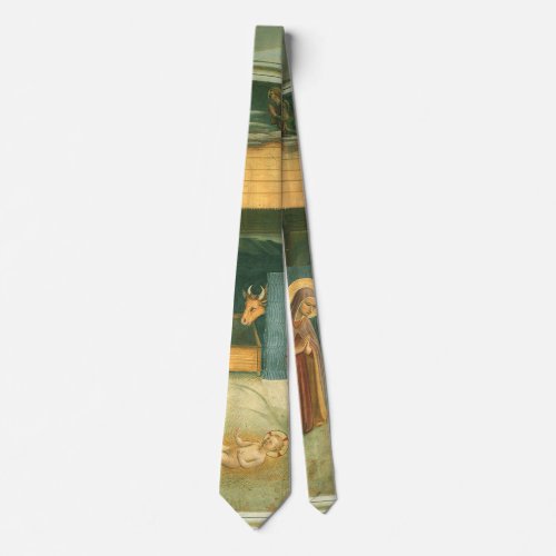 Nativity by Fra Angelico Neck Tie