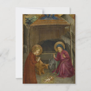 Nativity by Fra Angelico Postcard