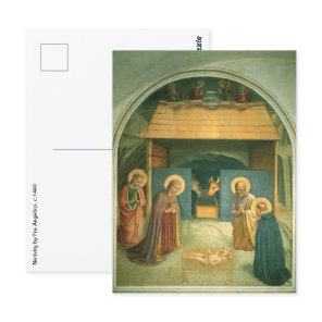 Nativity by Fra Angelico Postcard