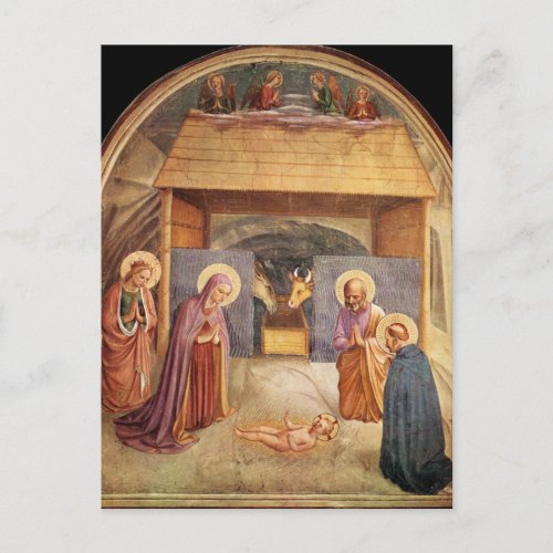 Nativity by Fra Angelico Postcard