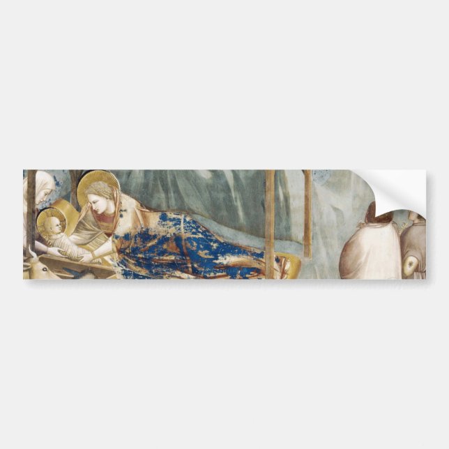 Nativity (by Giotto) Bumper Sticker (Front)