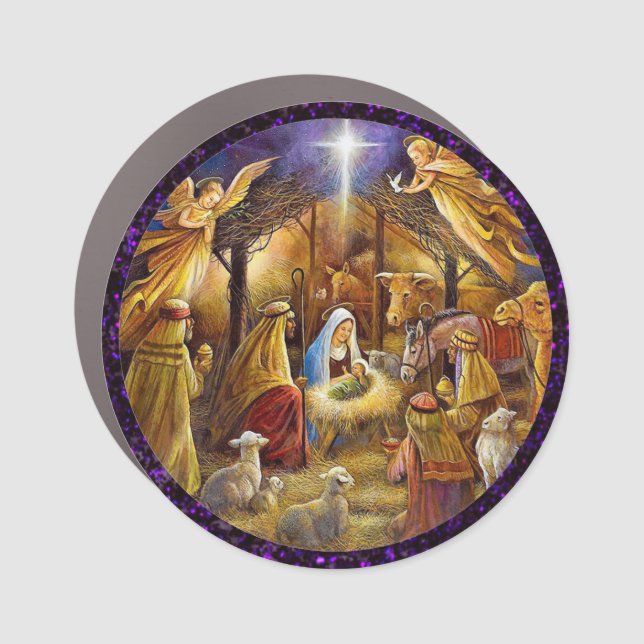 Nativity Car Magnet (Front)