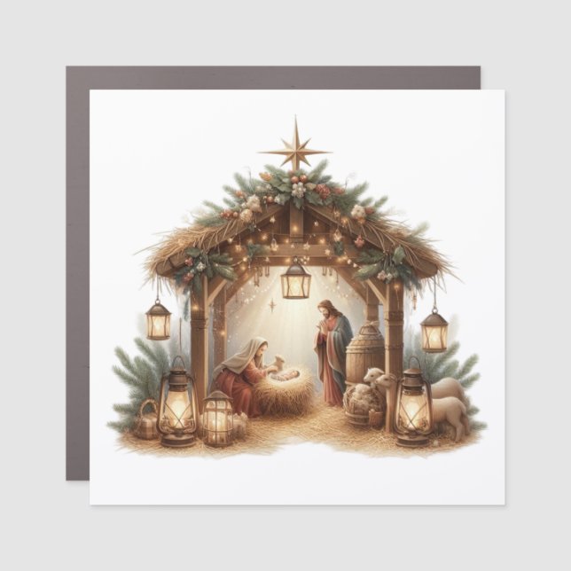 Nativity Car Magnet (Front)