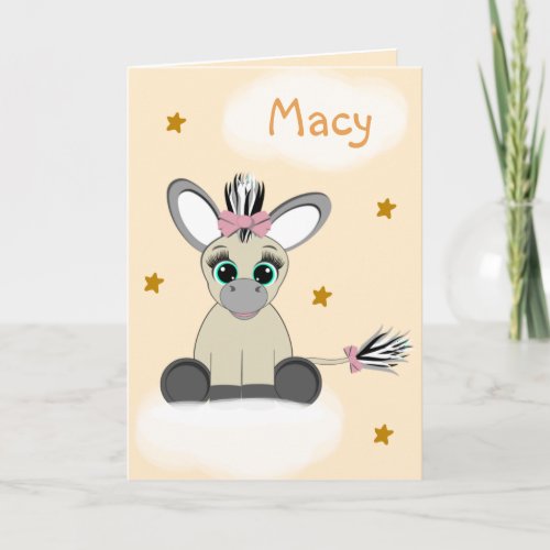 Nativity card with a donkey from Stylimalzz