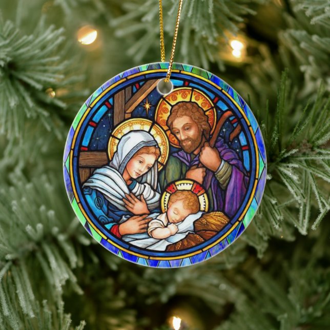 Nativity    ceramic ornament (Tree)