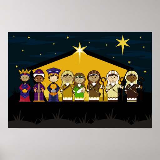 Nativity Characters Poster | Zazzle